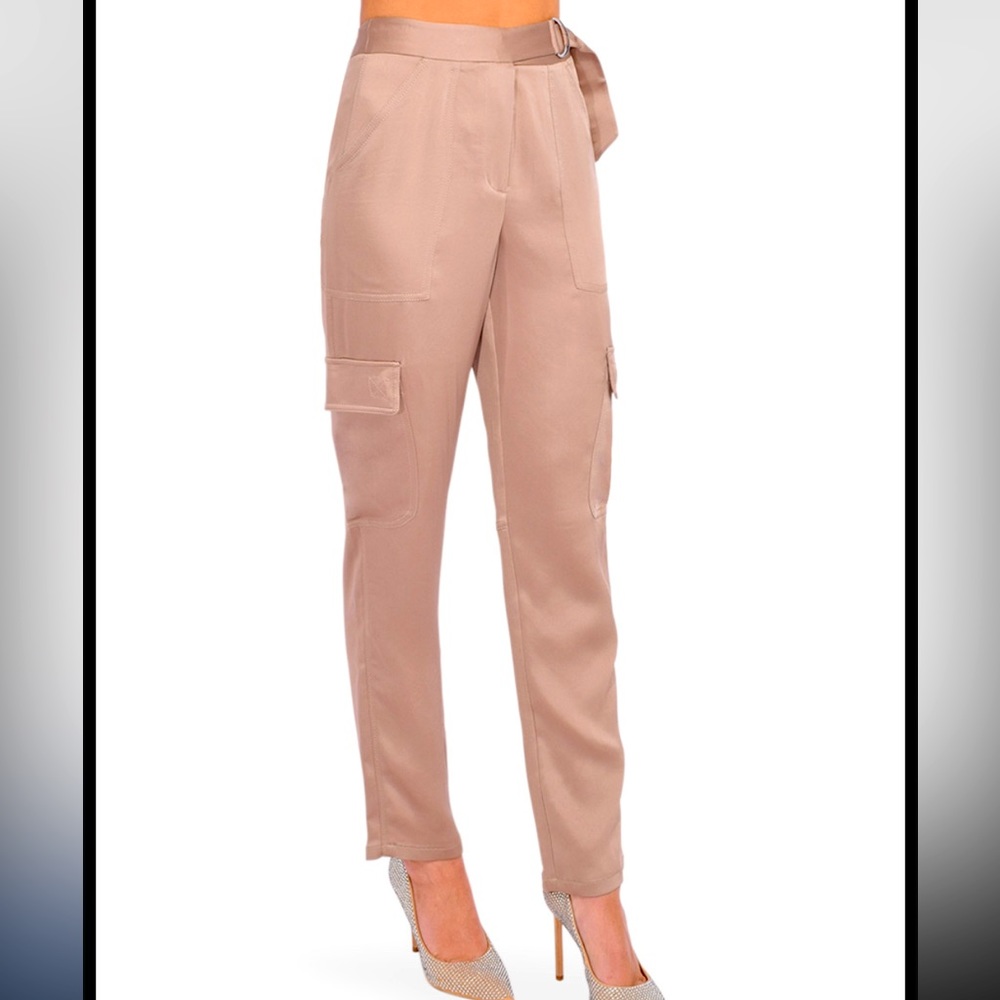 CAROLINA  silk UTILITY PANT color nutmeg